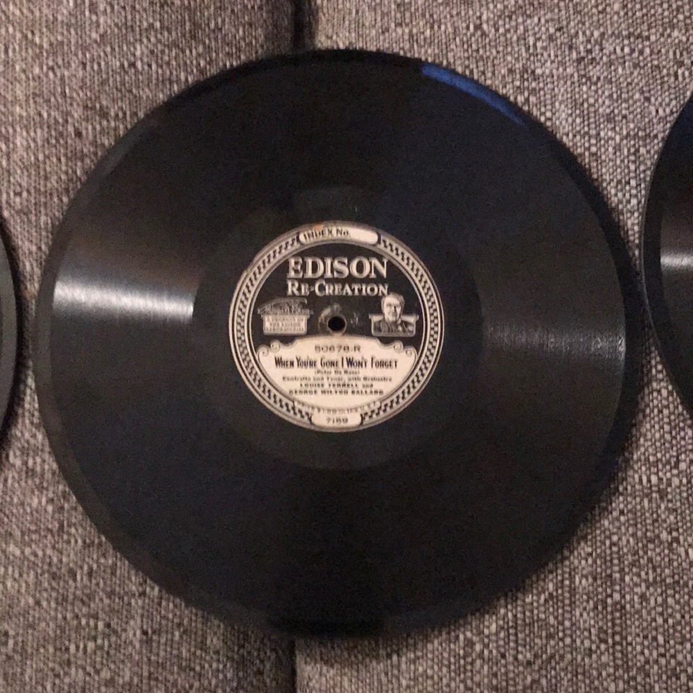 Edison record antique